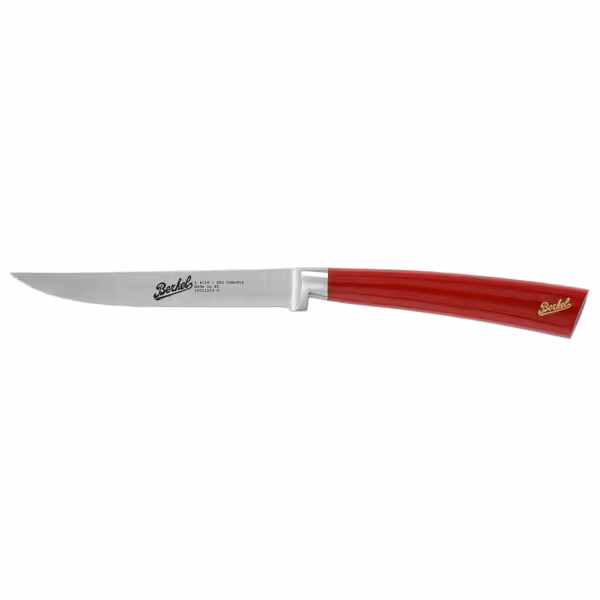 BERKEL | Elegance Steak Knife – 11 cm - Gloss Black Resin Handle