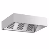 Commercial Wall-Mounted Extractor Hood – 2000mm – with Baffle Filters & Lighting