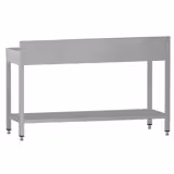 Edelstahl Arbeitstisch ECO - 1800x700mm - mit Grundboden & Aufkantung