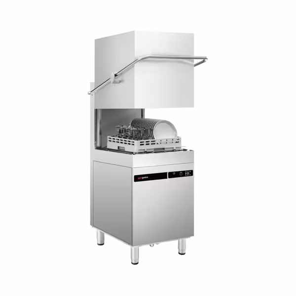 Doorschuifvaatwasser - Touch - 9,66 kW - met reinigingsmiddel-, glansspoelmiddel- & afvoerpomp