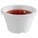 (72 unid) Taça para molhos - Conjunto de 6x12 - PET - 40ml - quadrado - 60x60mm - Branco