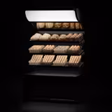 Bread Display Unit MADRID - 1200mm - with 3 shelves - matt black