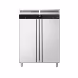 Vrieskast RVS PREMIUM - GN 2/1 - 1372mm - 1200liter - tot -22°C tot -18°C - met 2 deuren - geforceerde koeling, LED‑verlichting, automatische ontdooiing, slot & omkeerbare deur