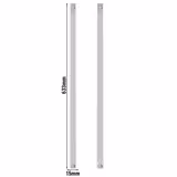 Coppia di guide in acciaio inox - 633x15x20mm - compatibile con KSH700, TSH700, KSH1400 & TSH1400