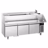 Kylmäpöytä – cocktail-asema - 1600 mm - 3 vetolaatikkoa & 230 V pistorasia