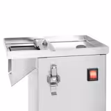 Vihannesleikkuri - sähkökäyttöinen - 200 W - sisältää 4 mm viipaleterän & 5 kuutiointiterää