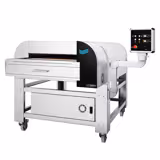 Sähköinen tunnelipizzauuni (samottikivipohja) - 2500x1500 mm - x Ø 32 cm - enintään 400 °C - Digitaalinen - Hihnan leveys: 780 mm - läpimeno 200 pizzaa/h