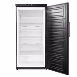 Voorraad Vrieskast RVS ECO - 600l - met 1-deurs dichte deur & 5 roosters - binnenzijde kunststof - zwart