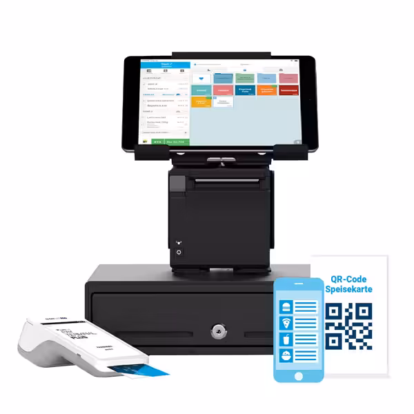 ORDERBIRD | PRO - Paket M - inkl. 2 Lizenzen, Online-TSE, Kassenbuch & QR-Code-Bestellsystem