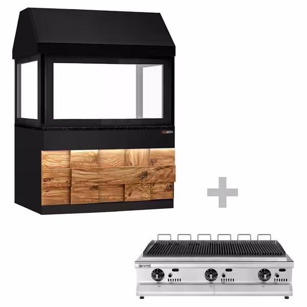 Gasgrill med glas - 1,5 m