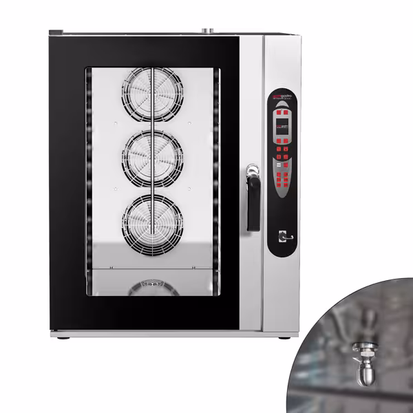 Forno a Vapor combinado - Digital - 10x GN 2/1 - incl. auto-limpeza