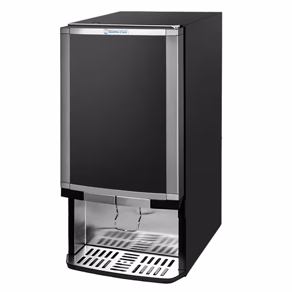 GASTRO-COOL | ثلاجة لموزعات المشروبات - 375 mm - 48 L - تحكم رقمي - مع باب زجاجي & لوحة إضاءة إعلانية - أسود