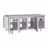 Bakkerij koelwerkbank Premium PLUS - 2185x800mm - met deuren aan beide zijden & granieten werkblad