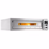 (2 pcs) Electric Deck Pizza Oven - Twin Deck - Refractory Stone Deck - 6+6 - Ø 33cm (13") - Mechanical Controls - up to 400°C
