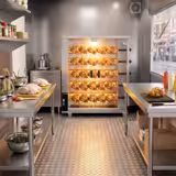 Gas Chicken Rotisserie Oven - 23.5kW - with 5 Skewers for up to 25 chickens