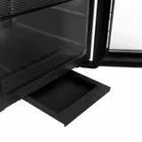 GASTRO-COOL | Frigorifero pubblicitario con cappa illuminata - 21 litri - con 1 porta in vetro - Nero