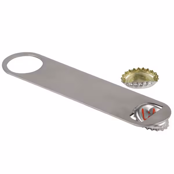 (6 stuks) Flesopener - RVS - 180mm - magnetisch