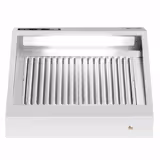 Wandafzuigkap RVS - 700mm diep - 1000mm - met motor - compleet - met standen snelheidsregelaar, 2 labyrintfilters en verlichting - 1700m³/u
