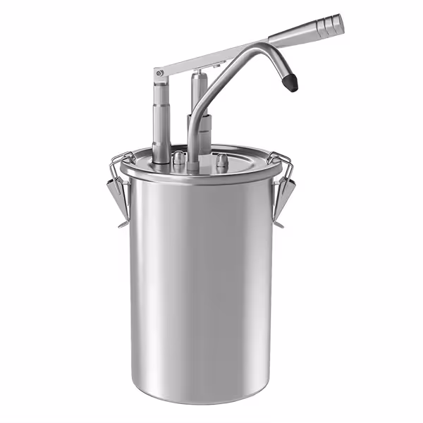 Sausdispenser - RVS/verchroomd - 4.5L - 200x260x400mm - instelbare dosering - met bak