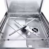 Doppia parete coibentata Lavastoviglie a cappotta professionale - Elettronica - 7,1kW - con pompe dosatrici detergente & brillantante - con addolcitore d'acqua integrato - cesto 50x50cm