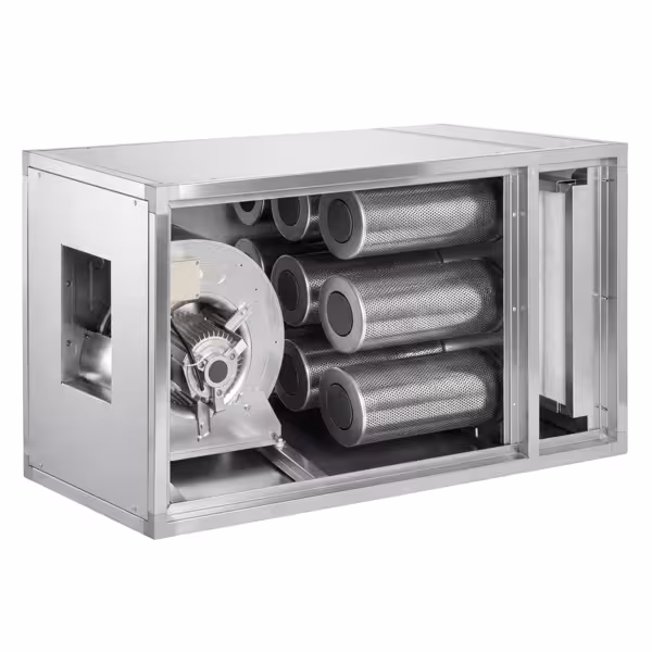 Geurfilterkast met motor - 270m³ - met voor- & actiefkoolfilter