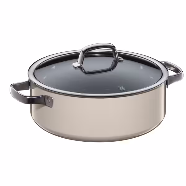 WMF | Fusiontec Mineral - Frigideira - Ø 280mm - incl. tampa de vidro - Macadâmia