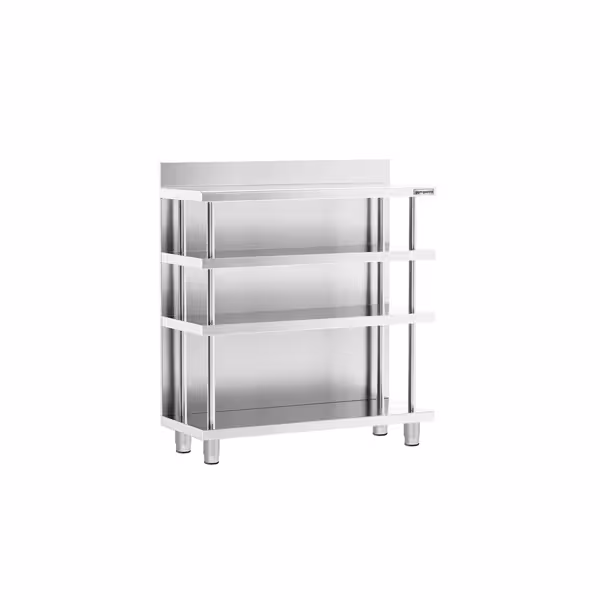 Table de travail de bar - Acier inoxydable - 1000x400mm - avec étagère basse