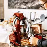 BERKEL | Schwungradmaschine B114 - Messer: Ø 319mm - Rot - inkl. Untergestell