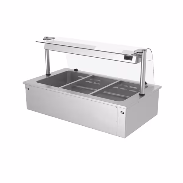 Ankastre Benmari - 1135mm - 3x GN 1/1 - 2,19 kW - Cam siperlikli