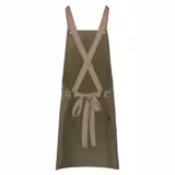 KARLOWSKY | Urban Twill Cross Back Bib Apron – Moss Green - 700×850 mm