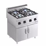 Kuchenka gazowa - 14 kW - 4 palnikowa- z podstawą z 2 drzwiczkami