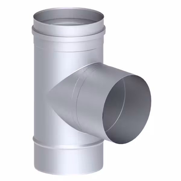 T-Piece - 87° Fixed - in Stainless Steel - Ø 250 mm