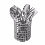 Commercial Dishwasher Round Cutlery Basket – Grey