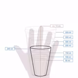 (1000 pieces) Paper cup - 200ml - 8 oz - Ø 80mm - White