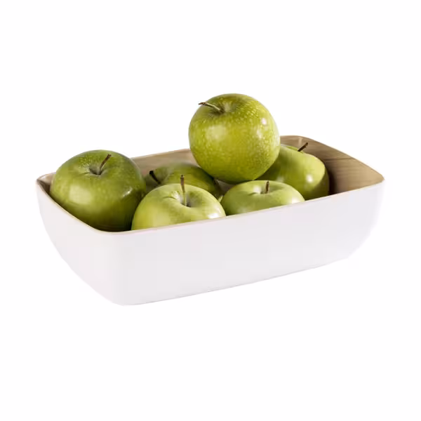 (6 pieces) FRIDA | GN 1/4 Melamine Gastronorm Buffet Bowl Set – White - 1.8 L - 265×162×75 mm