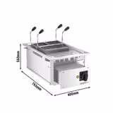 Elektrische inbouw pastakoker - 13 liter - 7,5 kW