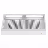 Wandafzuigkap RVS - 700mm diep - 1400mm - met motor - compleet - met standen snelheidsregelaar, 3 labyrintfilters en verlichting - 2630m³/u