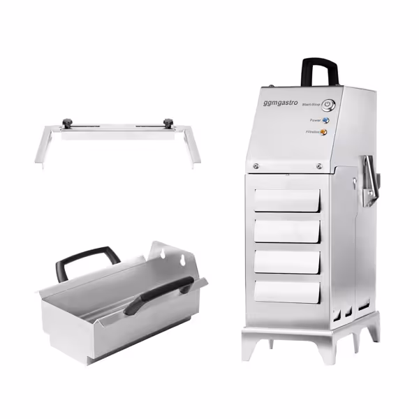 Filtru portabil pentru ulei de prăjit - 30 litri/minut - pentru friteuze de max. 12 litri
