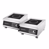 (2 pz) Piastra a induzione da banco professionale - 400x510x240mm - 5,0 kW - 1 zone a induzione