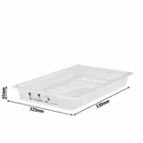 (6 pezzi) CAMBRO | SafeTrak - Contenitori in polipropilene GN 1/1 - Latteo - Altezza: 65mm