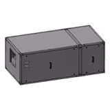 Unité de filtration à charbon actif pour hotte professionnelle avec ventilateur intégré - 5400m³/h - avec préfiltre et filtre à charbon actif - panneau de protection inclus