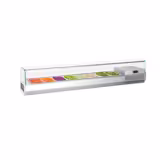 Countertop Prep Well / Refrigerated Topping Unit PREMIUM PLUS - 1976x413mm - 8x GN 1/3