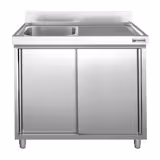 Commercial Sink Cabinet PREMIUM - 1000x700mm - with 1 bowl left-hand