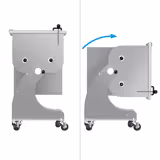 Elektrische Vleesmenger - 50l - 50kg vlees - 1,5kW - voor- & achteruit - kantelbare kom - op wielen
