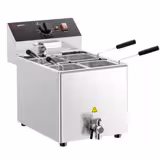 Cuocipasta professionale elettrico da banco - 8 litri - 3,25kW - con rubinetto di scarico - con 4 cestelli