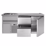 Biertheke Premium PLUS - 1950x700mm - 1 Tür & 2 Schubladen