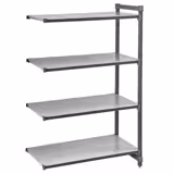 CAMBRO | Camshelving® - Basics Plus - Aanbouwrek - 870mm - met 4 gesloten planken