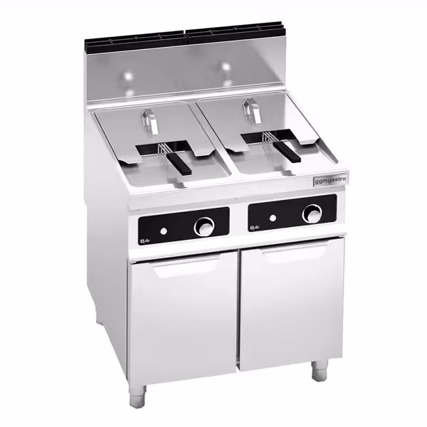 Gas Doppelfritteuse - 18+18 Liter - 28 kW - Bflex Digital