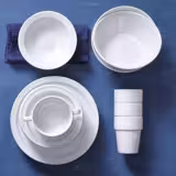 (6 pcs) BUDGETLINE | Milk Jug Mammoet - 190ml - White