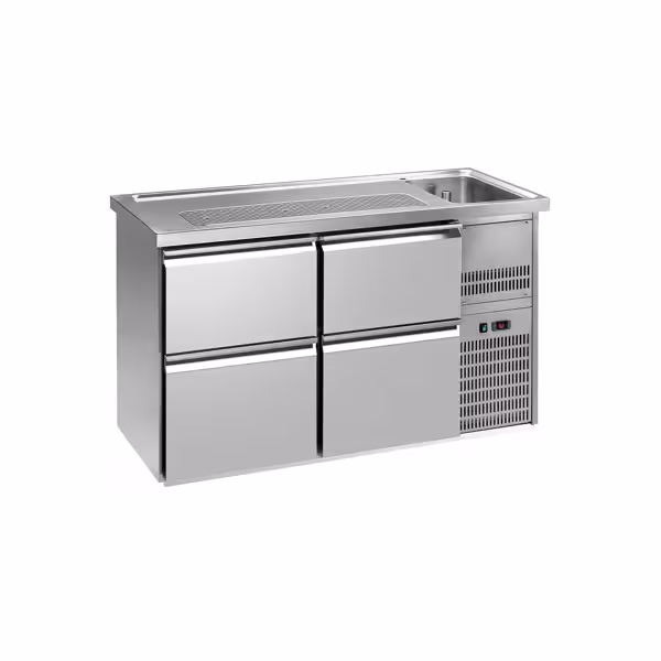 Barkoelkast PREMIUM PLUS - 1550x700mm - 4 laden